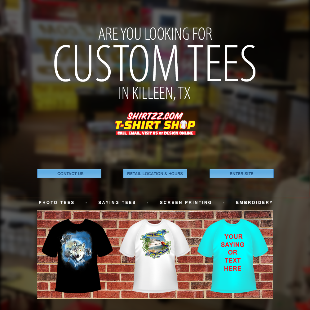 Custom Tees Killeen Homepage